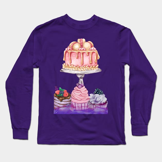 Sweetest cake Long Sleeve T-Shirt by Viper Unconvetional Concept